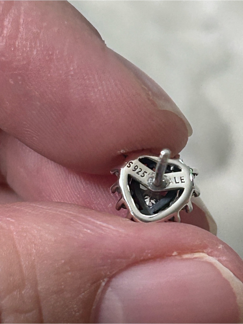 Pandora Sparkling Elevated Heart Stud Earrings - Picture 7 of 7